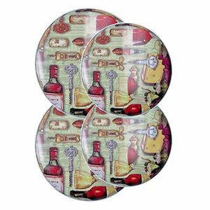 On Cloud Wine Stove Burner Covers Round 4-Pc Electric Range Winery Kitchen Gift